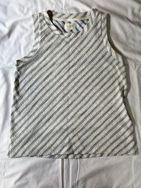 Lou & Grey Diagonal Striped Tank Top - Size Sm